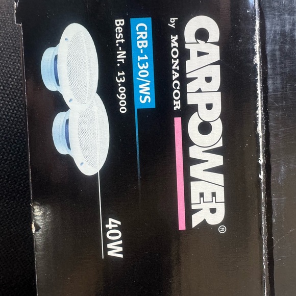 Car power CRB13 speakers 
New in original box 
White - Picture 3 of 8